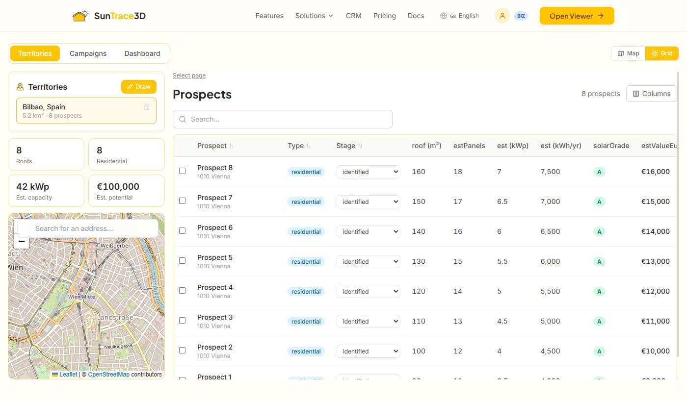 CRM Territory Scanner